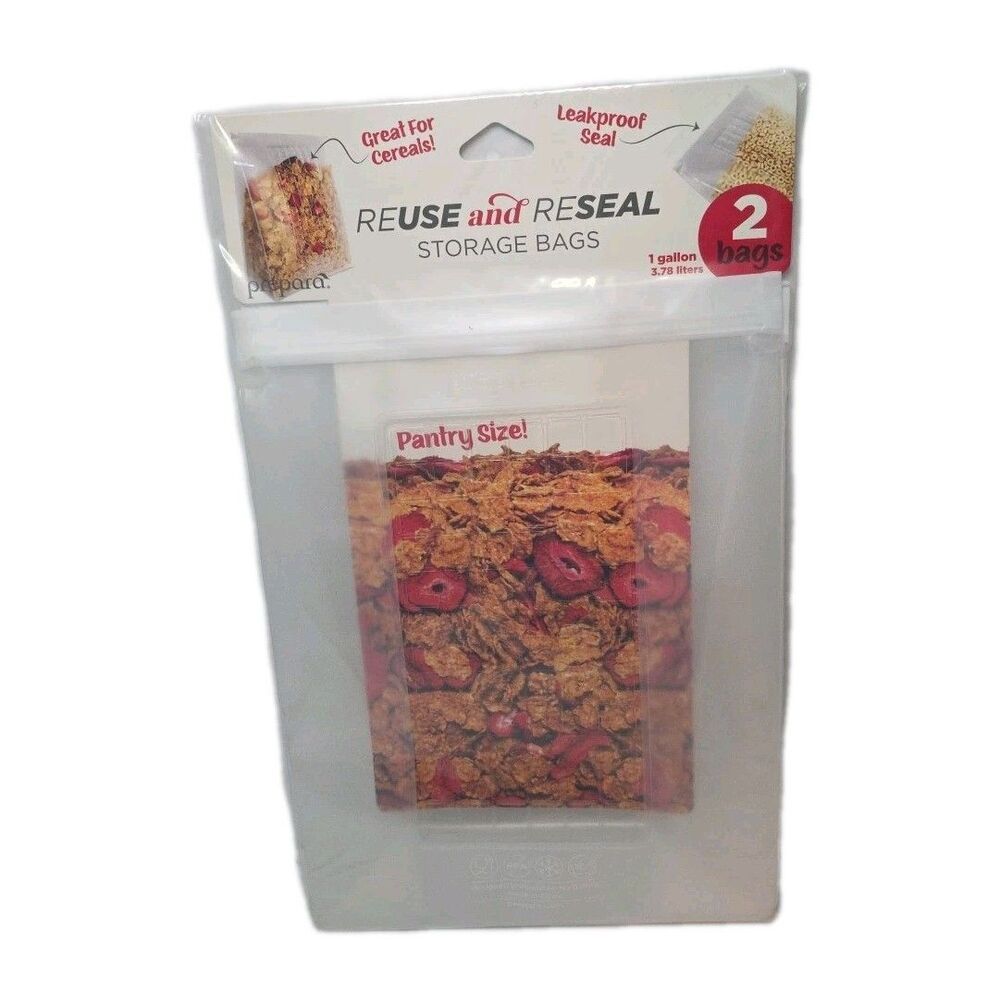 Prepara 1 Gallon Reusable Food Storage Bags, set of 2